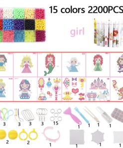 Water Mist DIY Magic Beads Toys For Children Animal Molds Hand Making Puzzle Kids Educational Toys Spell Replenish Beans