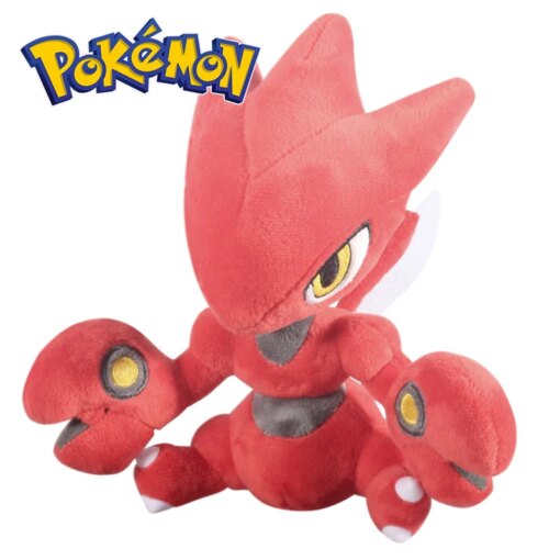 18cm Pokemon Game Characters Scizor High Quality Plush Toy Soft Stuffed Animals Doll Birthday Present For kids Christmas Gifts