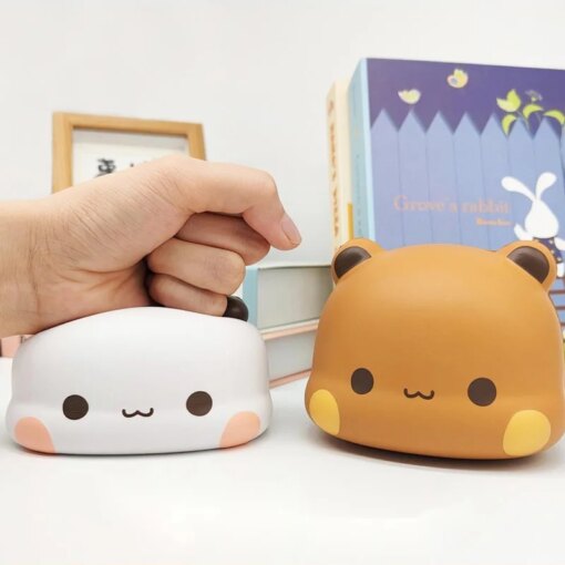 YiEr BuBu Panda Bear Doll Decompress Squeeze Toy Slow Rebound Pinch  Fidget Toy Cartoon Cute Funny Home Decoration Children Gift