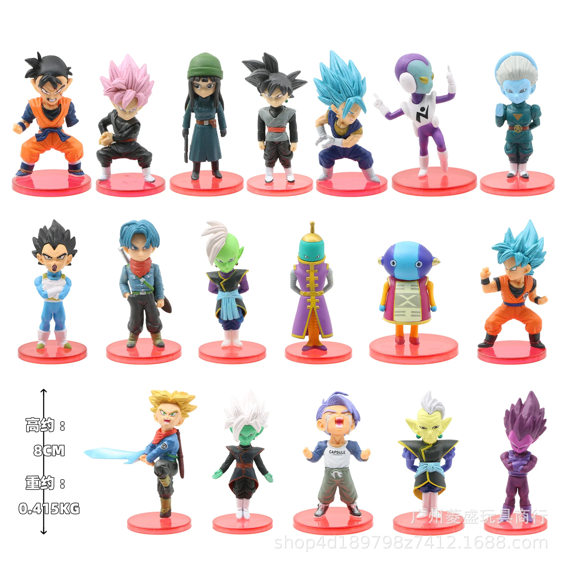 18 Pcs 8cm Style 1