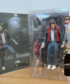 New Back To The Future Part Ii Neca 1985 Guitar Marty Mcfly Audition Action Figures Decoration Model Toy For Kids Gifts