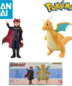 Bandai Original Scale World POKEMON Kanto Region Lance Dragonite  Anime Figures Toys for Kids Gift Collectible Model Ornaments