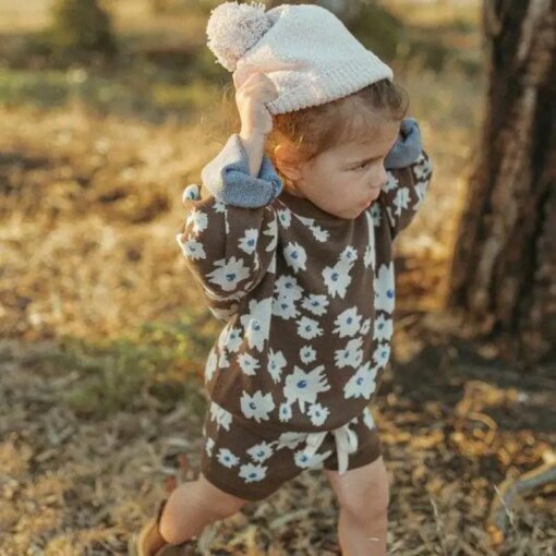Newborn Infant Knitting Pullover Sweater Suit Boy Girl Baby Knitted Loose Casual Tops+Knit Shorts 2pcs Kid Cotton Knit  Tees Set
