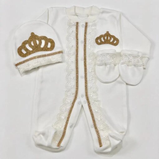 Dollbling 3pcs Newborn Baby Boy Outfits Set Kids Clothing Real Cotton Infant Care Products Body Suit Shirt Pants