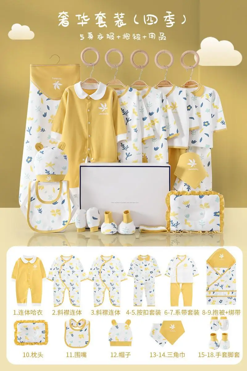 18 pcs yellow