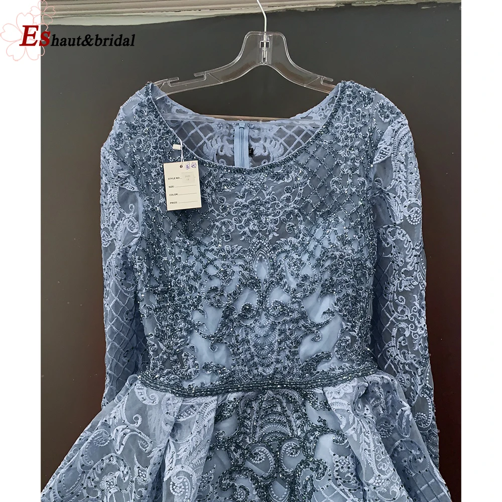 Blue-round neck