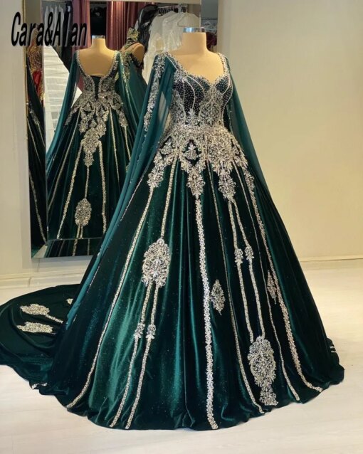 Traditional Caftan Marocain Evening Dresses Lace Applqiue Formal Women Party Gowns 2023 Prom Dress robe de soirée de mariage