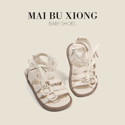 Baby Shoes Baby step shoes summer style girl princess sandals high-heeled children's shoes Roman shoes