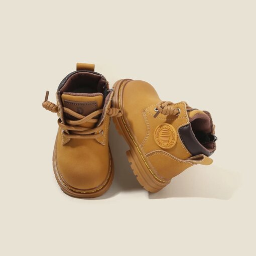 Darling Martin Boots Baby Step Shoes fashion shoes for boys spring and fall soft leather boots for girls single shoes