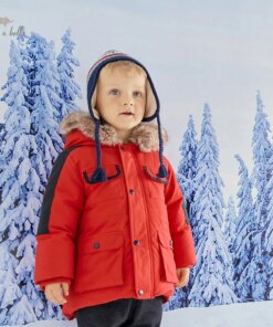DB19021 dave bella winter baby boys fashion stars hooded down coat children 90% white duck down padded kids boy jacket